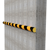 Warning and protection profiles | yellow / black | 1000 mm | Type C